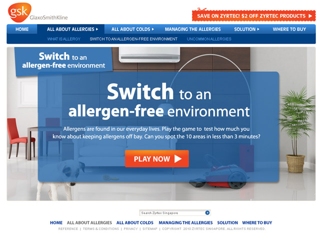 Switch to an Allergen-Free Environment | Game Start