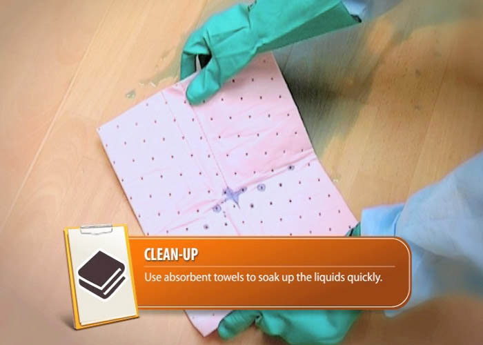 Clean-up with Towels